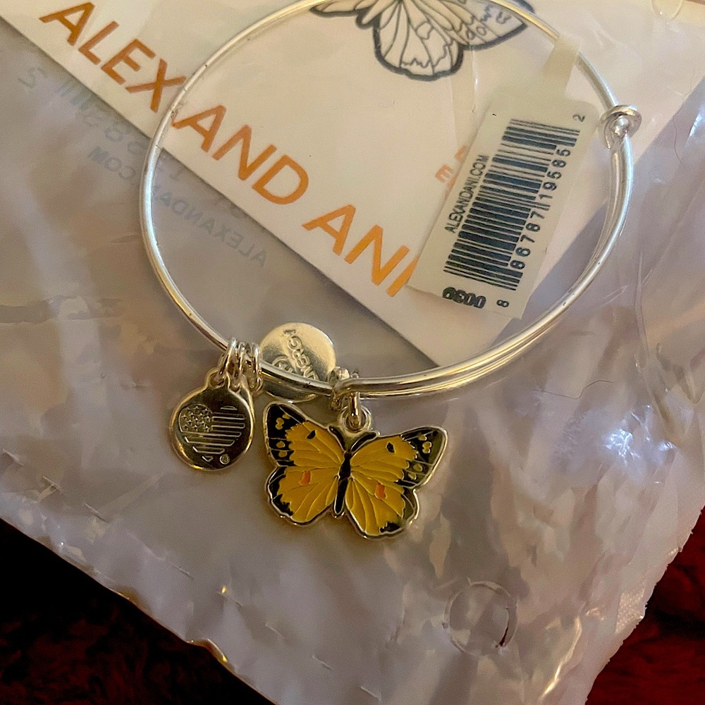 Alex and Ani Orange Sulphur Butterfly charm